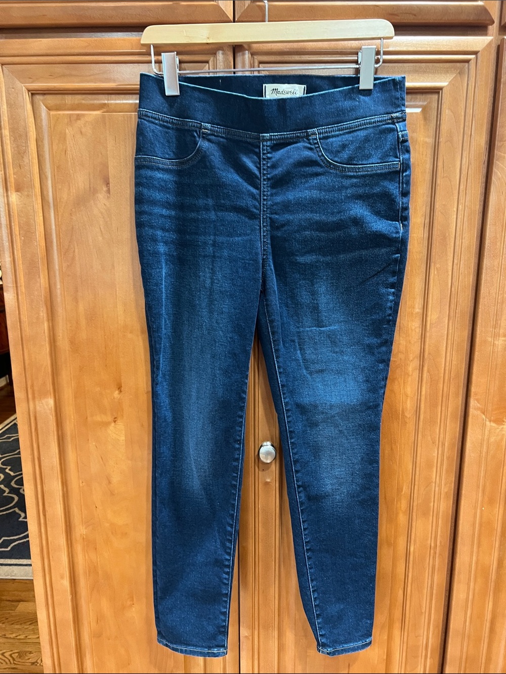 Madewell Dark Indigo Waistband Jeans - Dark Blue - Picture 2 of 5